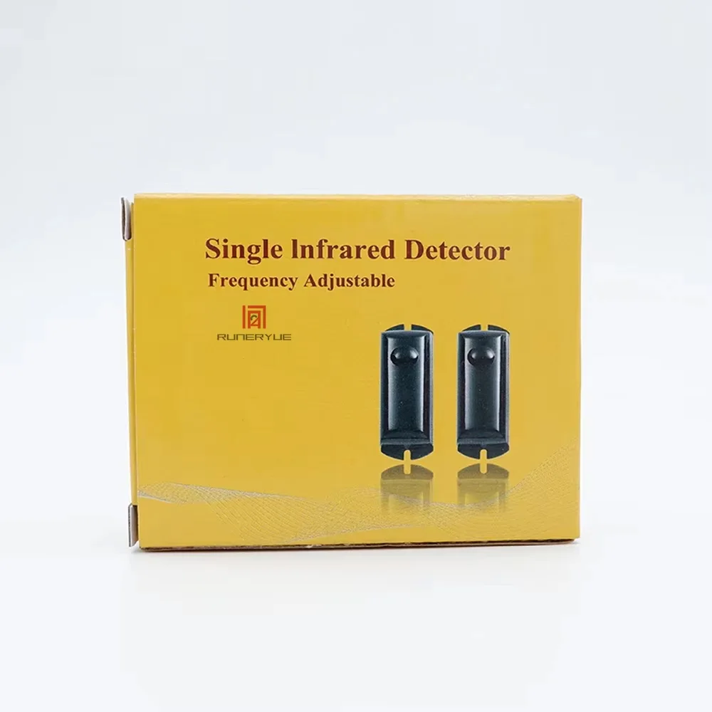 Adjustable Frequency Active IR Beam Sensor – Photoelectric Infrared Motion Detector for Outdoor Security Alarm, Weatherproof Int