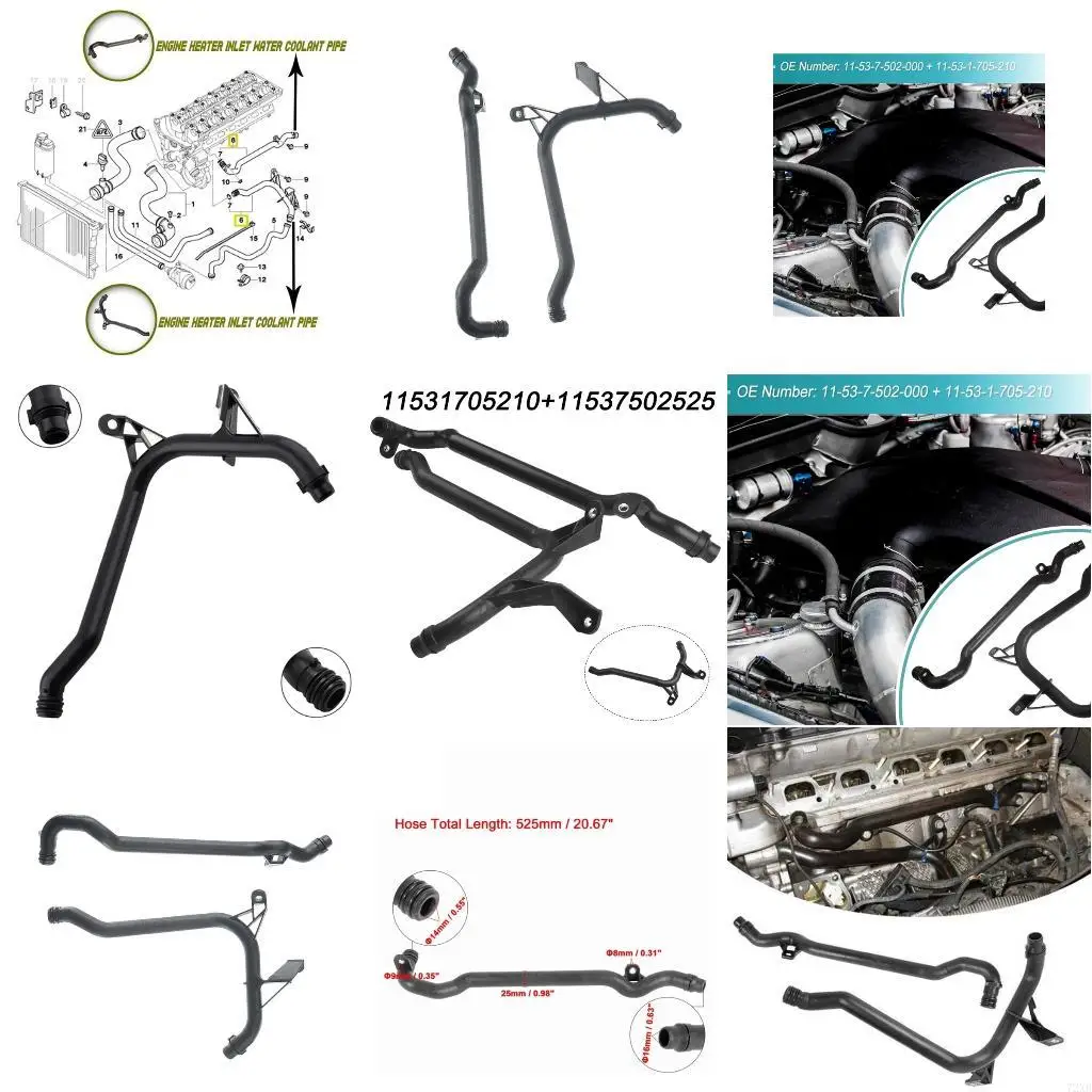 

CHP0597 Длительный набор для охлаждения двигателя для 330i 525i 528i 530i 325xi 330xi 72xb