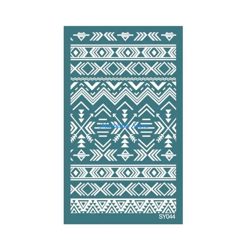 

U2JC геометрический трафарет для печати на глиняной ткани, бумажная глина, серьги, изготовление ювелирных изделий, сделай сам,