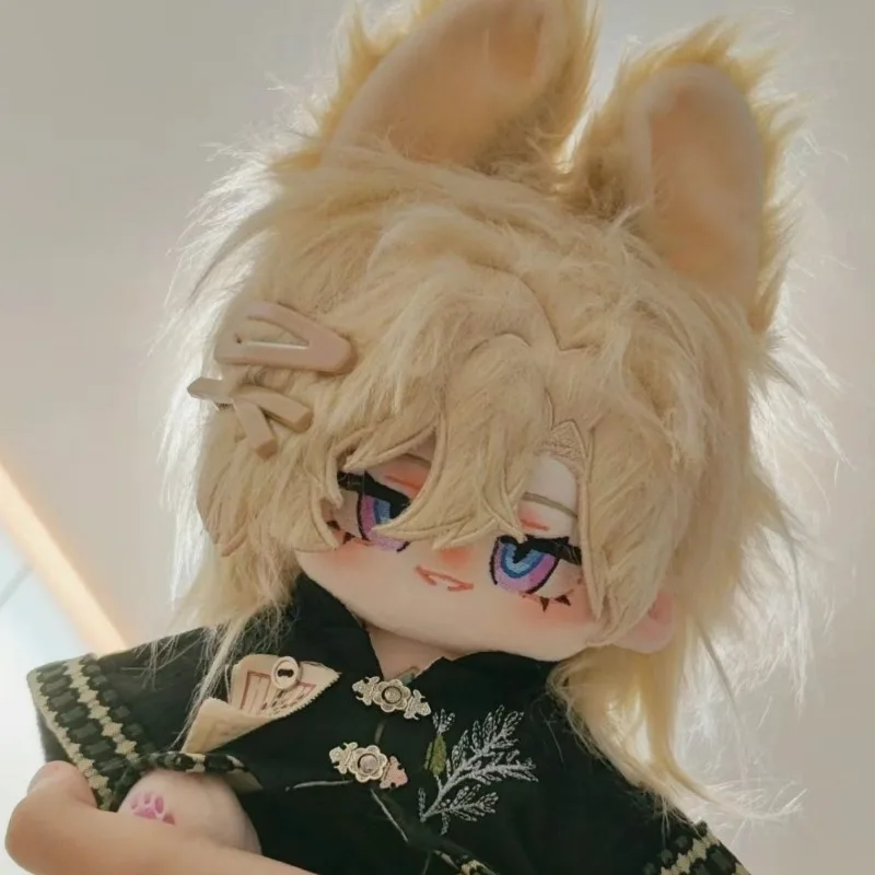 Honkai Star Rail Figure Aventurine Fox Shape Plush Action Figure Cute Stuffed Doll Dressed Up Bedroom Decor Kawaii Toy Girl Gift