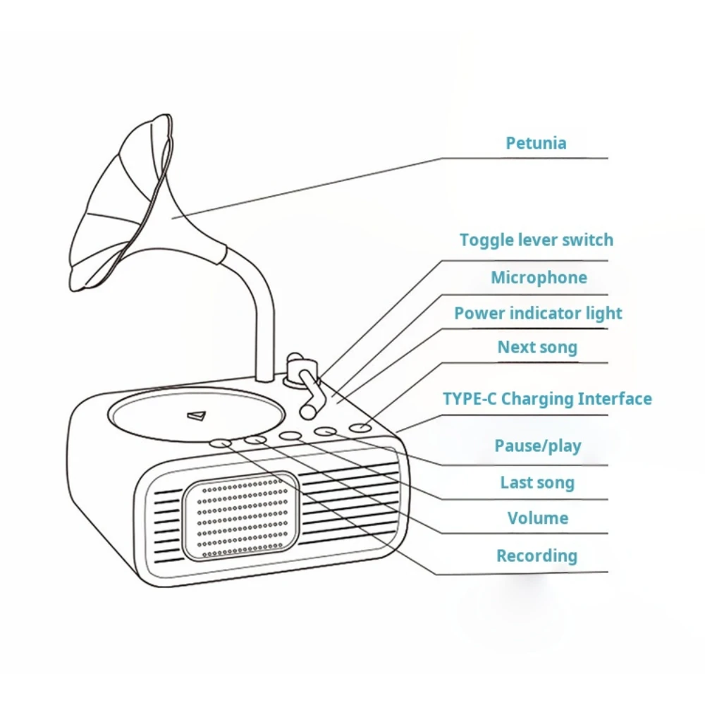 جراموفون للأطفال مع 96 بطاقة تعليمية، جراموفون للأطفال الصغار، فونوغراف للأطفال، مشغل تسجيلات للأطفال الصغار، لعبة حسية موسيقية للاستماع مع #5