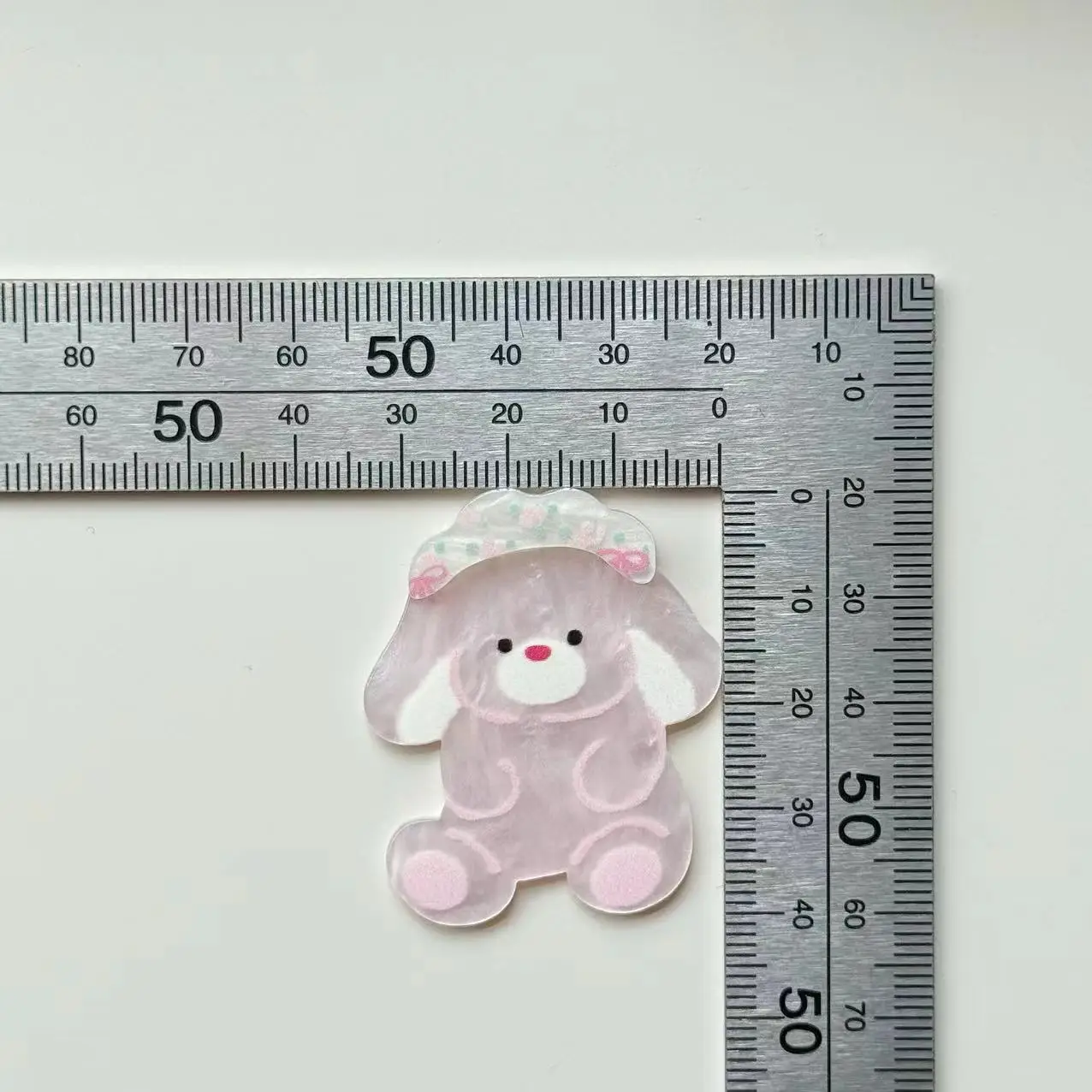 Cute Bib Dog & Penguin Acrylic Charms Cartoon Patches for DIY Craft Phone Case & Shoe Decoration