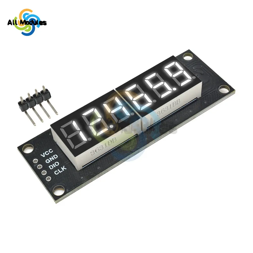 0.36 inch TM1637 Digital LED DIsplay 6 Bits 7 Segment Digital LED DIsplay Module I/O Interface 5 Color Available for Arduino