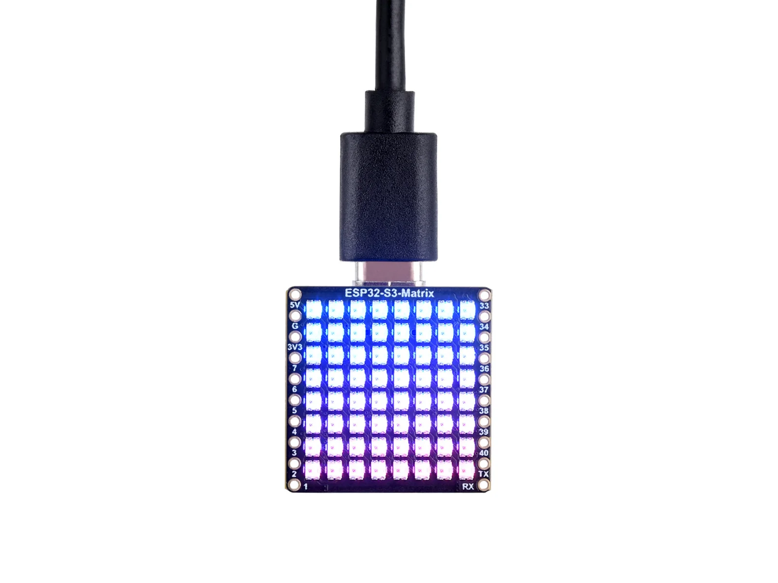 Imagem -05 - Placa de Desenvolvimento Onboard 8x8 Rgb Led Matrix e Qmi8658c Atitude Sensor Suporta Wi-fi e Bluetooth Esp32 Deep Esp32-s3