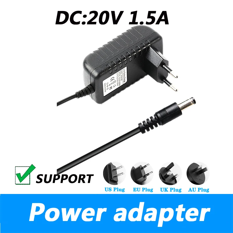 DC 20V 1.5A Power Adapter Power Supply For The Printer UK Plug AU Plug 5.5*2.1MM