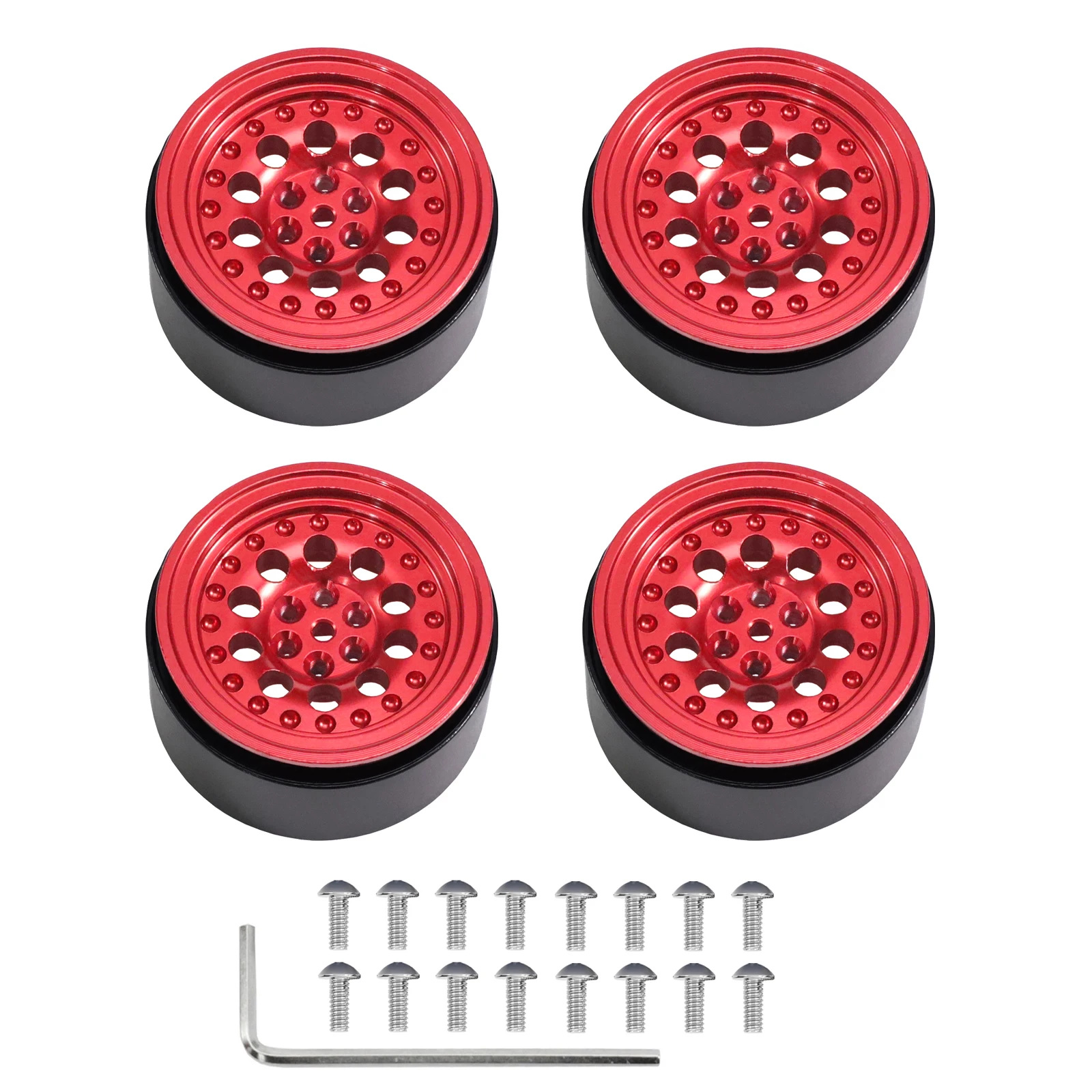 70mm 5mm Hex Rubber RC Wheels Tires for MN99S MN98 MN82 WPL C24-1 B36 D12 C64 D74-1 Off-Road Car High Performance Upgrade Parts