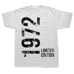 Summer Style T-shirt Novelty 51th 51 Years Man Woman Retro Vintage 1972 T Shirts Streetwear Short Sleeve Birthday Gifts