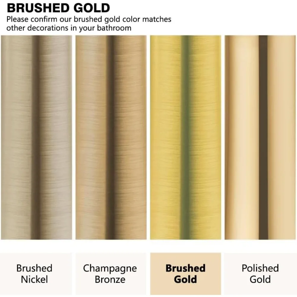 نظام دش غابريلي جولد مع صمام ضغط متوازن ورؤوس دش متعددة الإعدادات مقاس 12 بوصة