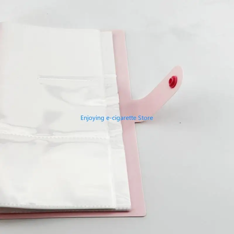 Seitlich zugänglicher Fotoalbum-Organizer mit Knopfverschluss für 120 Sammelkarten – Detail 4