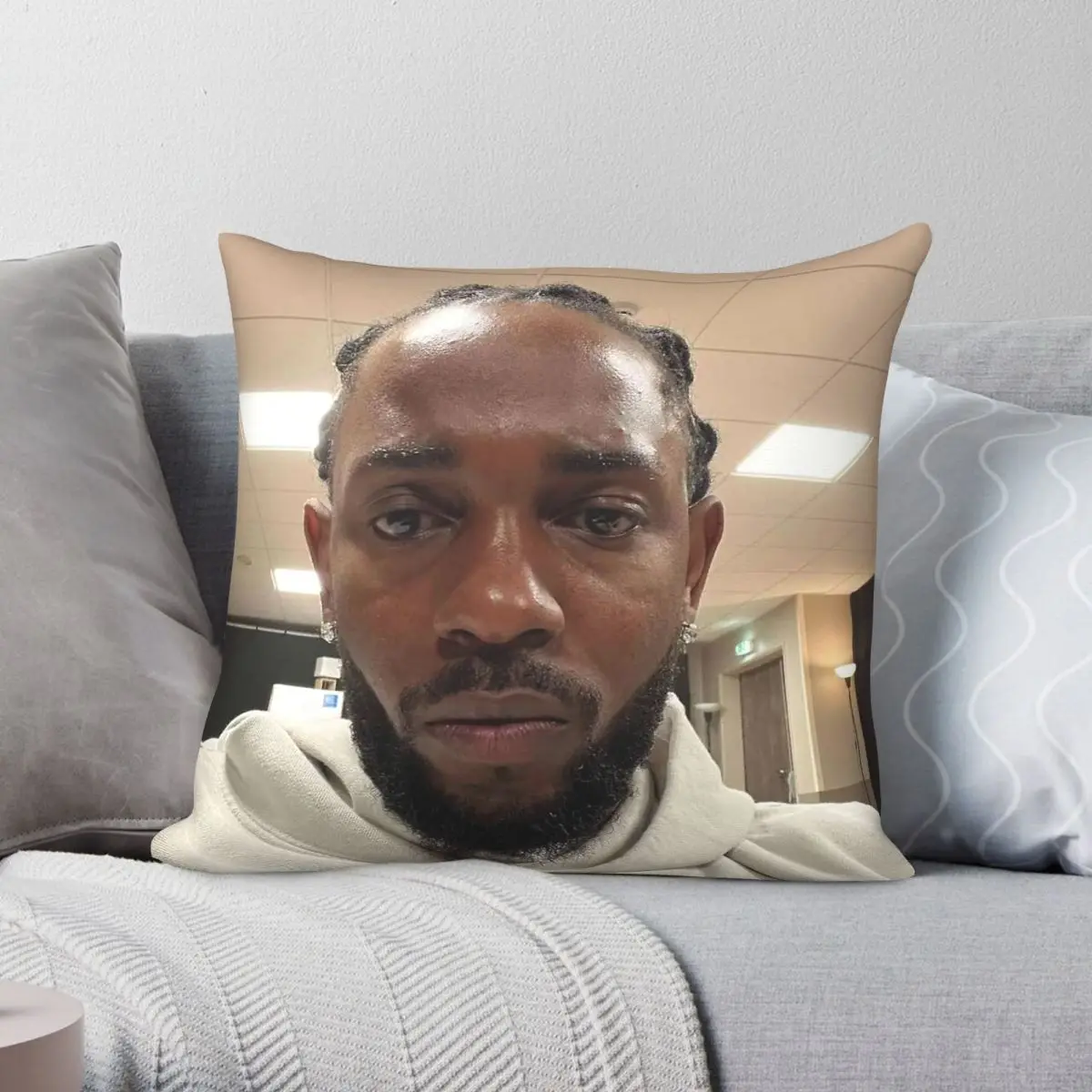 Black Hippy Kendrick Lamar Square Pillowcase Polyester Linen Velvet Printed Zip Decorative Pillow Case Bed Cushion Cover 18
