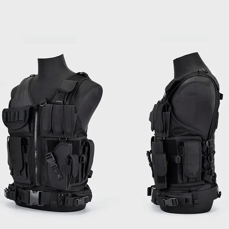 Adjustable Molle Tactical Vest Combat Body Armor Vests Security Guard Hunting Army Outdoor CS War Game Airsoft Training Jacket