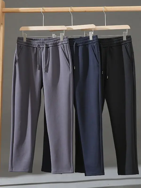 

Comfortable Straight Leg Spor Casual Pants for Men Youthful Vitali Sle Four-Way Stretch Fabric Easy to Wear Autumn Winter