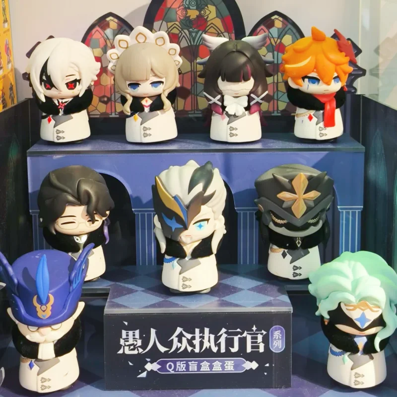 В наличии: Оригинальные фигурки Genshin Impact Fatui Harbingers Q-версии в слепых коробках (серия Egg Series) – настольные украшения, подарок-сюрприз, модные игрушки для фанатов