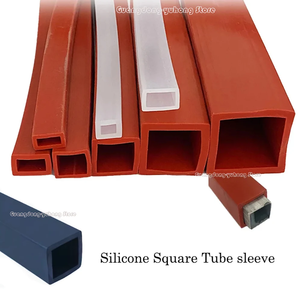 Flexible silicone seal strip tube sleeve with good sealing performance high temperature resistant wearproof multi color cover