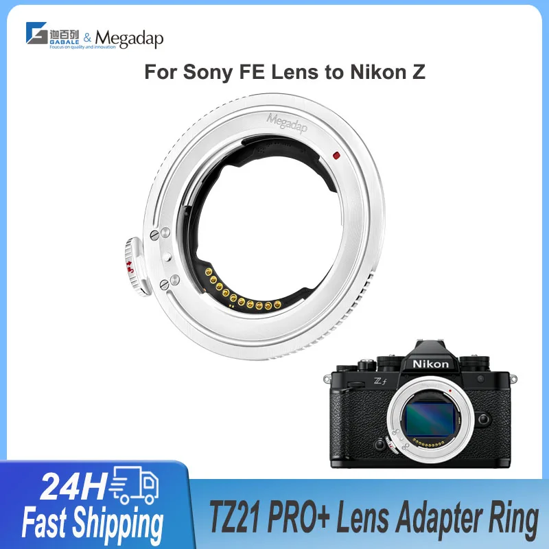

Megadap ETZ21 PRO+ E-Z адаптер для объектива с автофокусом, кольцо-адаптер для объектива Sony с электронным креплением на беззеркальную камеру Nikon с креплением Z