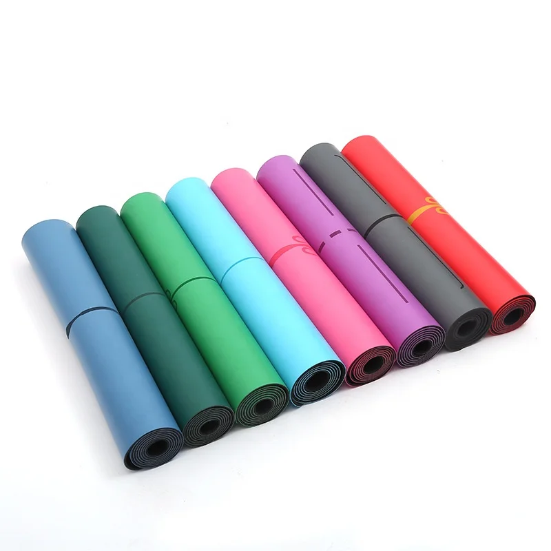 

High Quality Exercise Eco Friendly PU Natural Rubber Black OEM PU Yoga Mat Matt