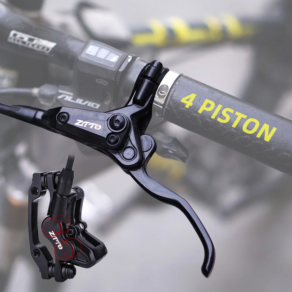 

ZTTO MTB G300 Four Pistons Hydraulic Disc Brake Mineral oil 4Pot Calipers 4 piston Mountain Bike E-Bike EMTB Powerful Brakes