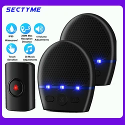 Sectyme Wireless Digital Door peephole Bell campanello senza fili Smart Home campanello senza fili per esterni IP65 impermeabile Max 200M