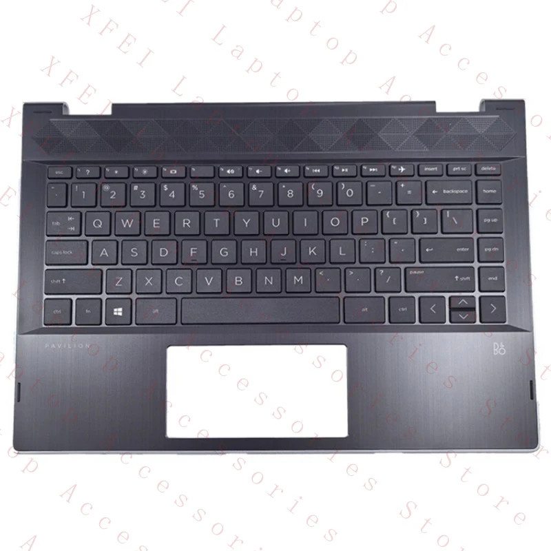 

Клавиатура и подставка для рук (пальмрест) для ноутбука HP Pavilion X360 14-CD 14M-CD TPN-W131, L18947-001