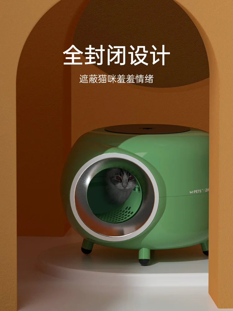 Litter Box Fully Enclosed Extra Large Anti-Sand Splash Extra Large Size Cat Toilet Deodorant Cat Supplies