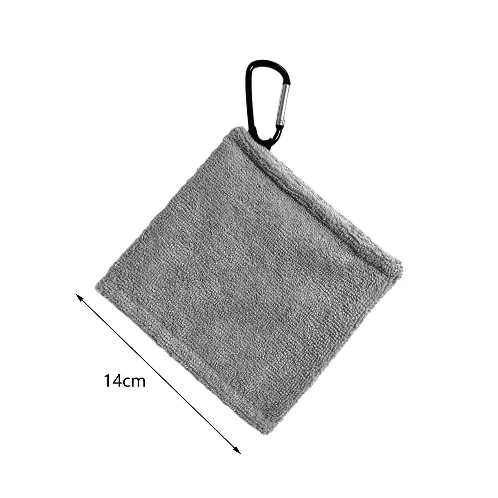 Golf Equipment Cleaning Towel Ultrafine Fiber Sports Wiping Cloth with Reel for Outdoor Golf Training