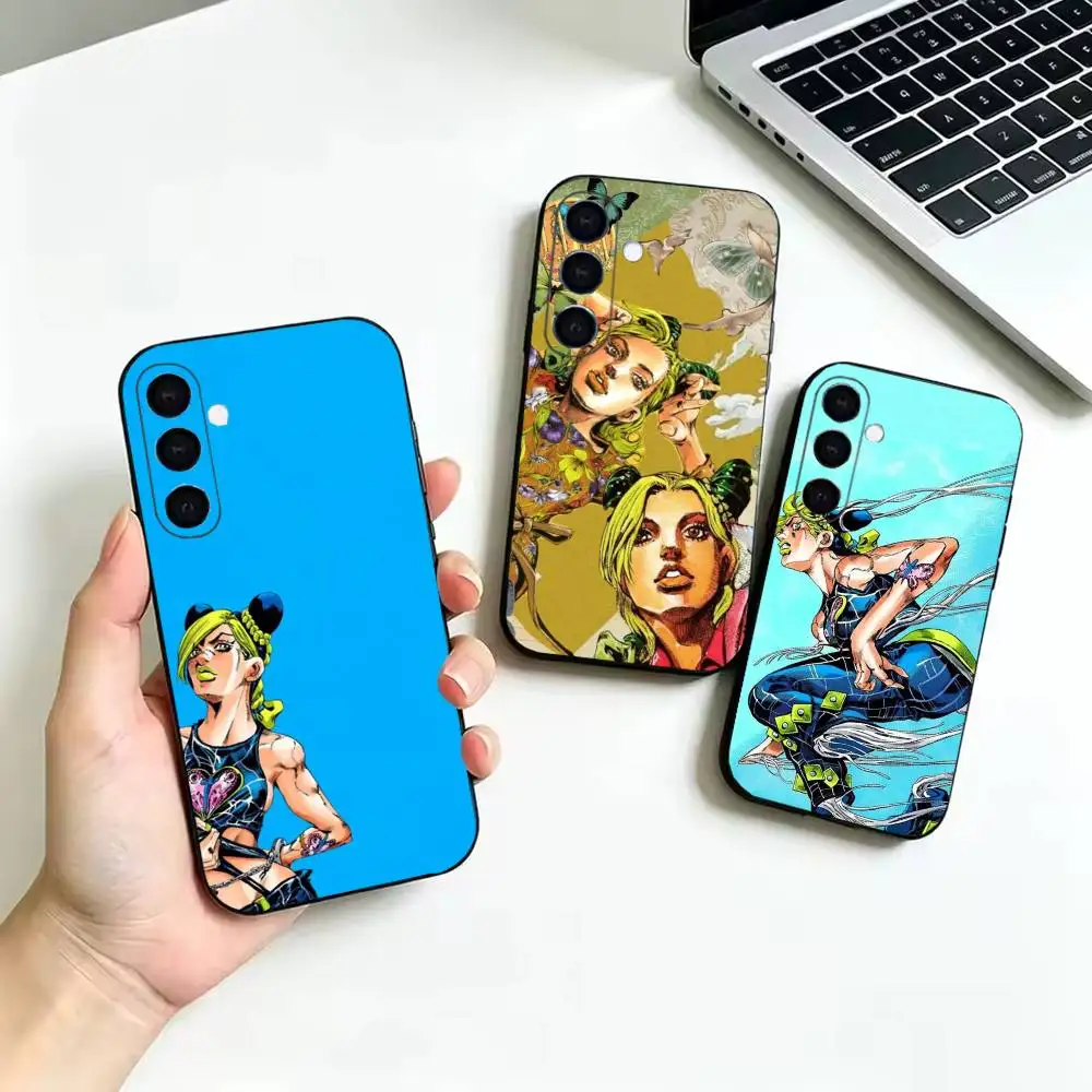 J-Jolyne Cujoh -j Phone Case For Samsung Galaxy  A52 42 32 22 12 02S 72 73 51 41 31 21S 71 30S,Soft Silicone Black Cover