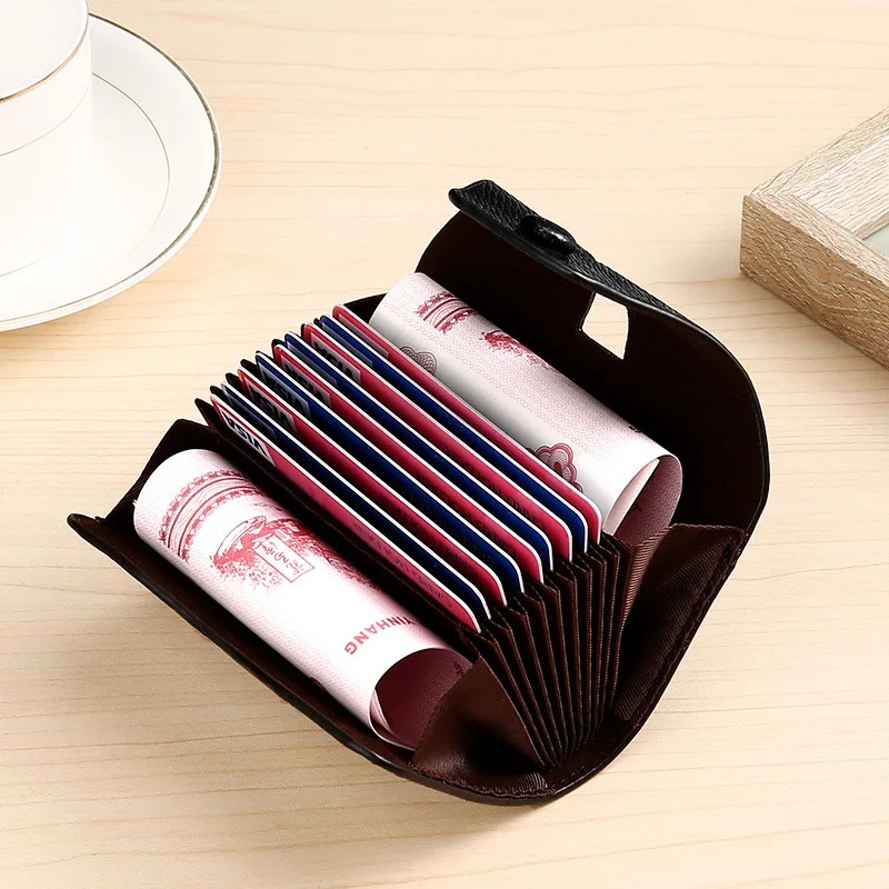 

2 Styles Vintage Bank ID Credit Card Holder Men Purse Anti-RFID Scanning Protect Wallet with Organ Design Coin Organizers