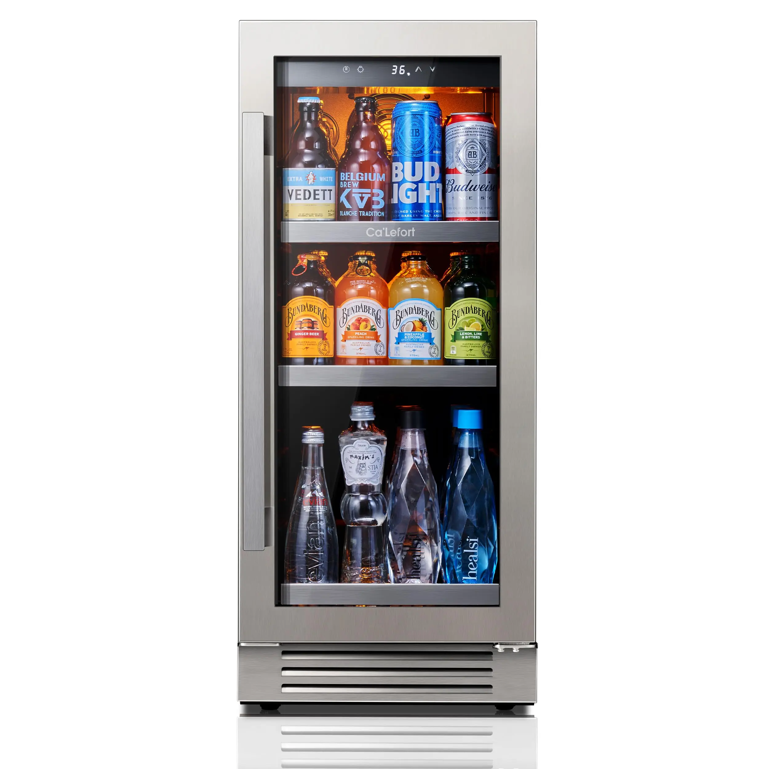 Ca’Lefort 85L Wine Fridge & Cooler – Elegant Compressor Refrigerator for Beverage Storage with Temp Lock & Eco-Friendly Design