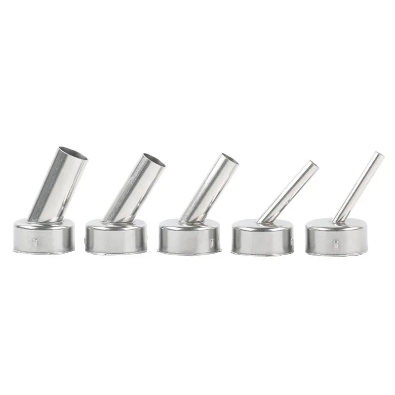 

5 PCS/Lot 45 Degree Bent Curved Air Nozzle 4/5/8/10/12mm for Quick 2008 858 Hot Air Gun Rework Station Nozzle Replacement