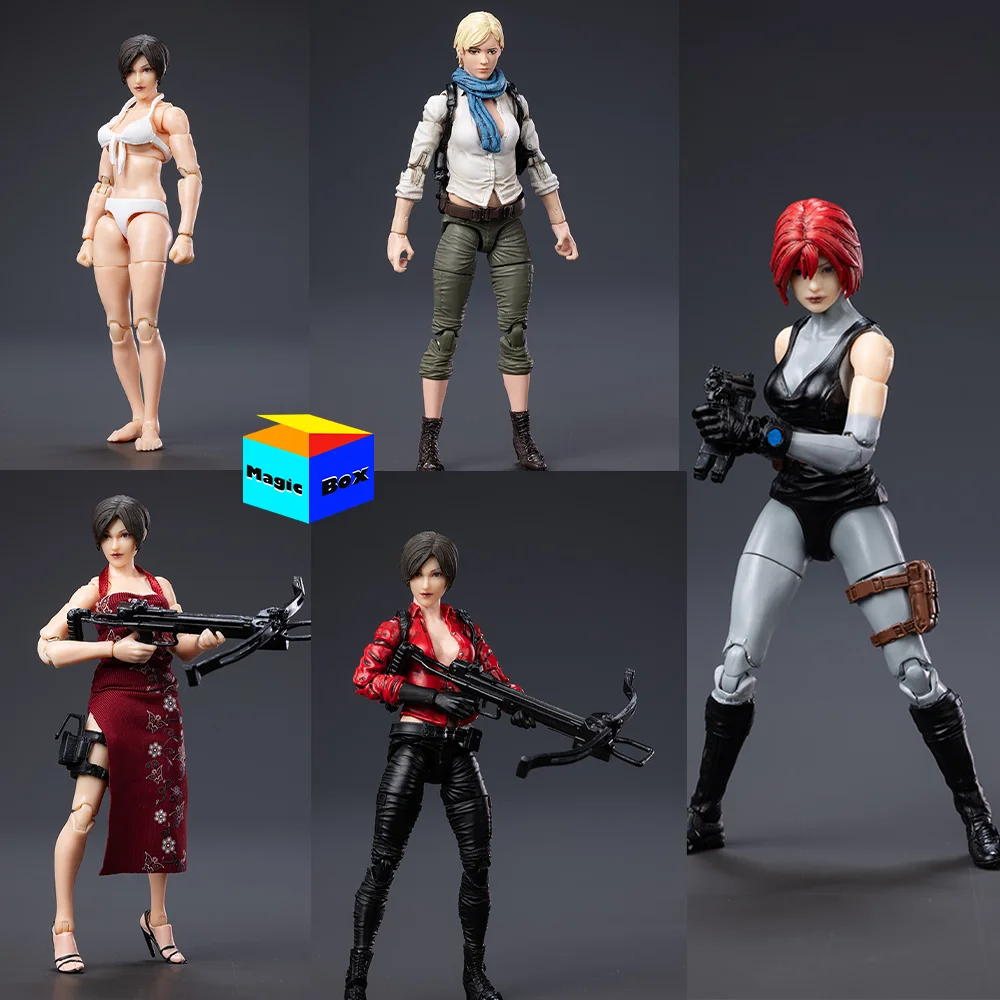 2025 Q1 Boris Ping 1/18 Scale Game Character Female Soldier AK18 Wave 2 & 3 Ada Wong Weapon Full Set 3.75in Action Figure Model