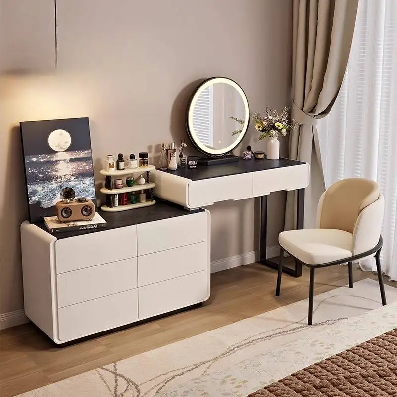 

Professional Aesthetic Vanity Table Natural Simple Cabinet Mirror Vanity Table Cabinet Organizer Coiffeuse De Chambre Furniture