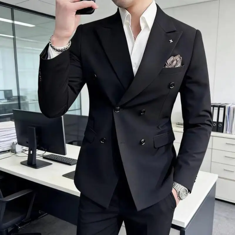 

Men's Clothing S-6Xl Men's Suit Pants Coat Y2K Jacket Business Attire Leisure Christmas Costumes Four Seasons Clothes Wholesale