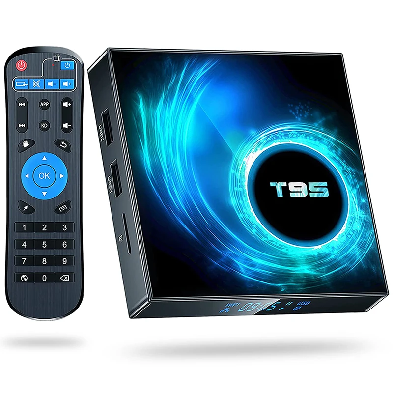 T95 Android 16.0 TV Box 4K 1080P 8K Media Player Allwinner H616 Smart TV Box Dual WiFi 2,4G/5G BT5 Video Set Top Box Streaming
