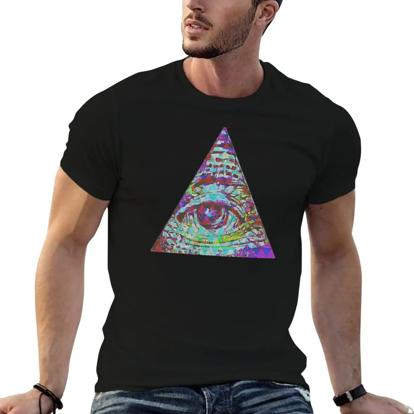 

All Seeing Graffiti T-Shirt animal prinfor boys man clothes men clothes