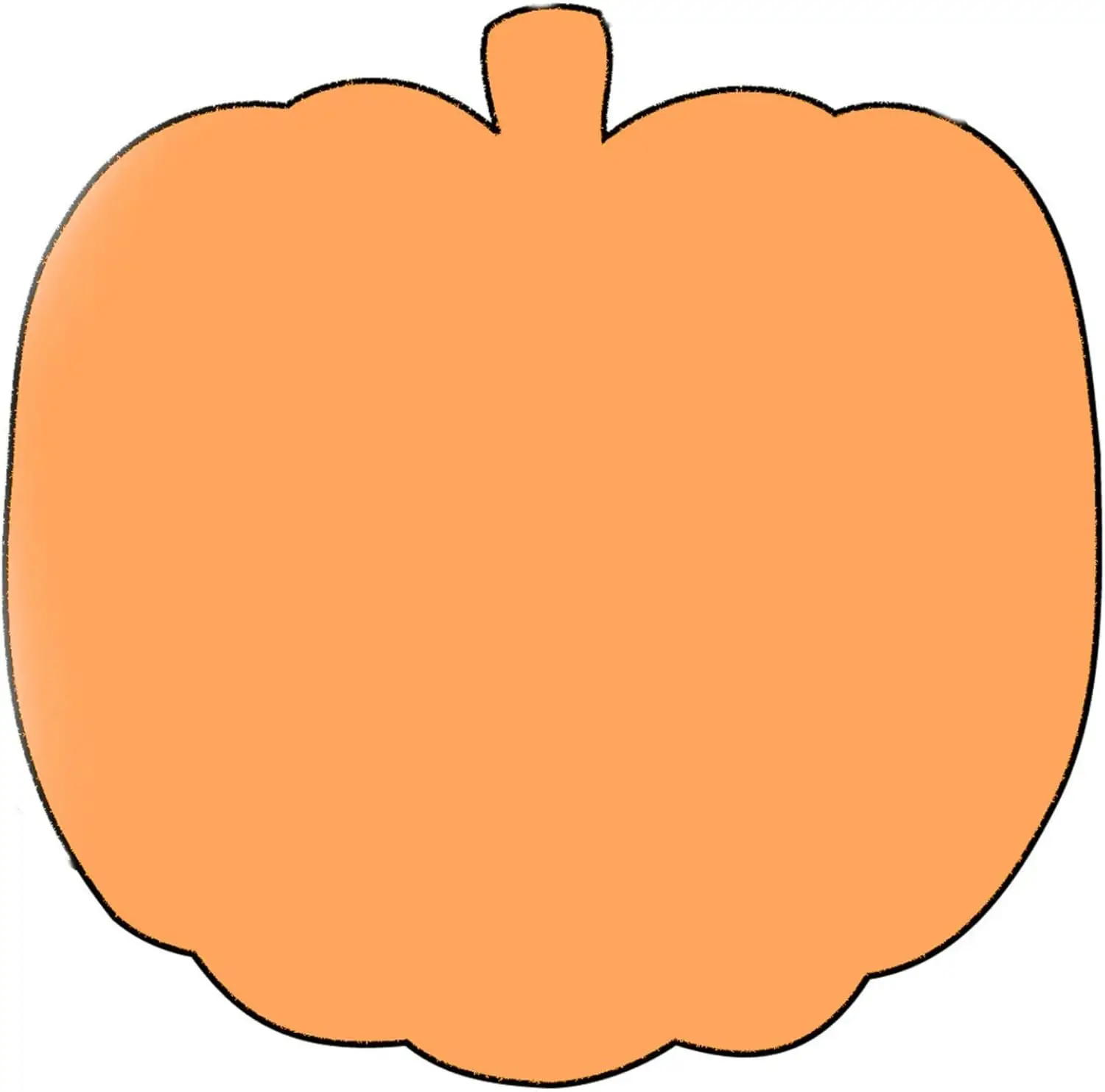 

50 Sheets Pumpkin Sticky Notepad 3in Orange Self Stick Notes for Halloween Thanksgiving Fall Decor