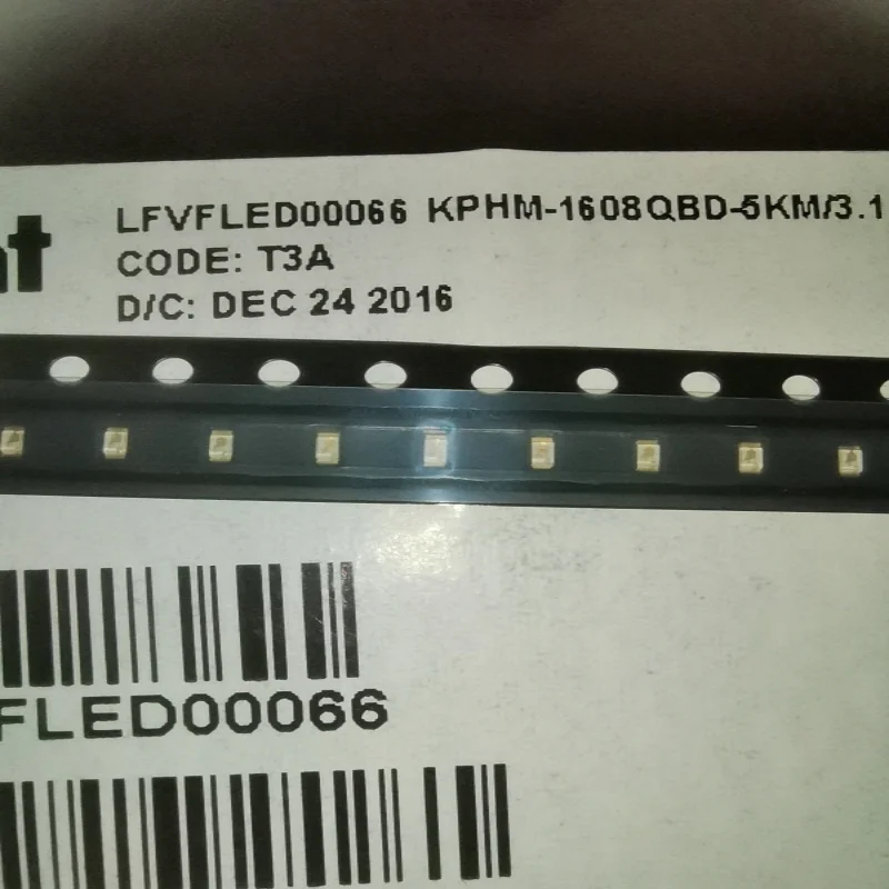 

100PCS/KPHM-1608QBD-5KM/3.1 0603 blue blue ultra thin 0.4t LED