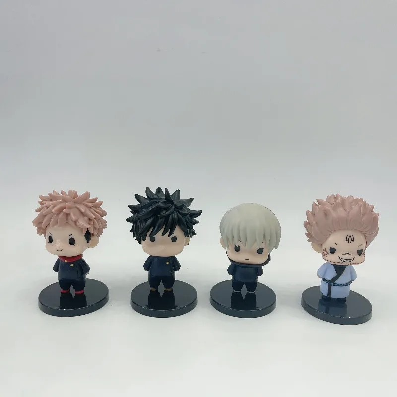 

New Q Version Jujutsu Kaisen Figures Yuji Itadori Satoru Gojo Model Desktop Ornament Cartoon Doll Perfect Gift for Boys