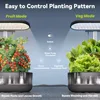 Indoor hydroponics growing system Premium adjustable herb kit transparent black ABS 4.2L pump