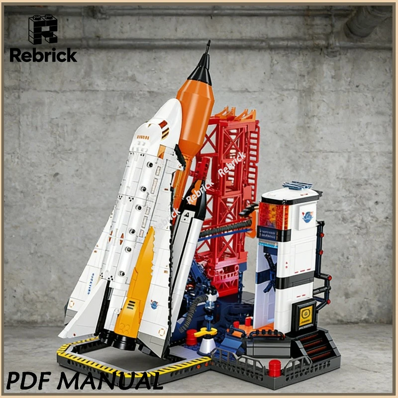 

1797pcs Space Rocket Launch Pad Construction Bricks JJ9247 Educational Building Toy Display Model Gift for Children