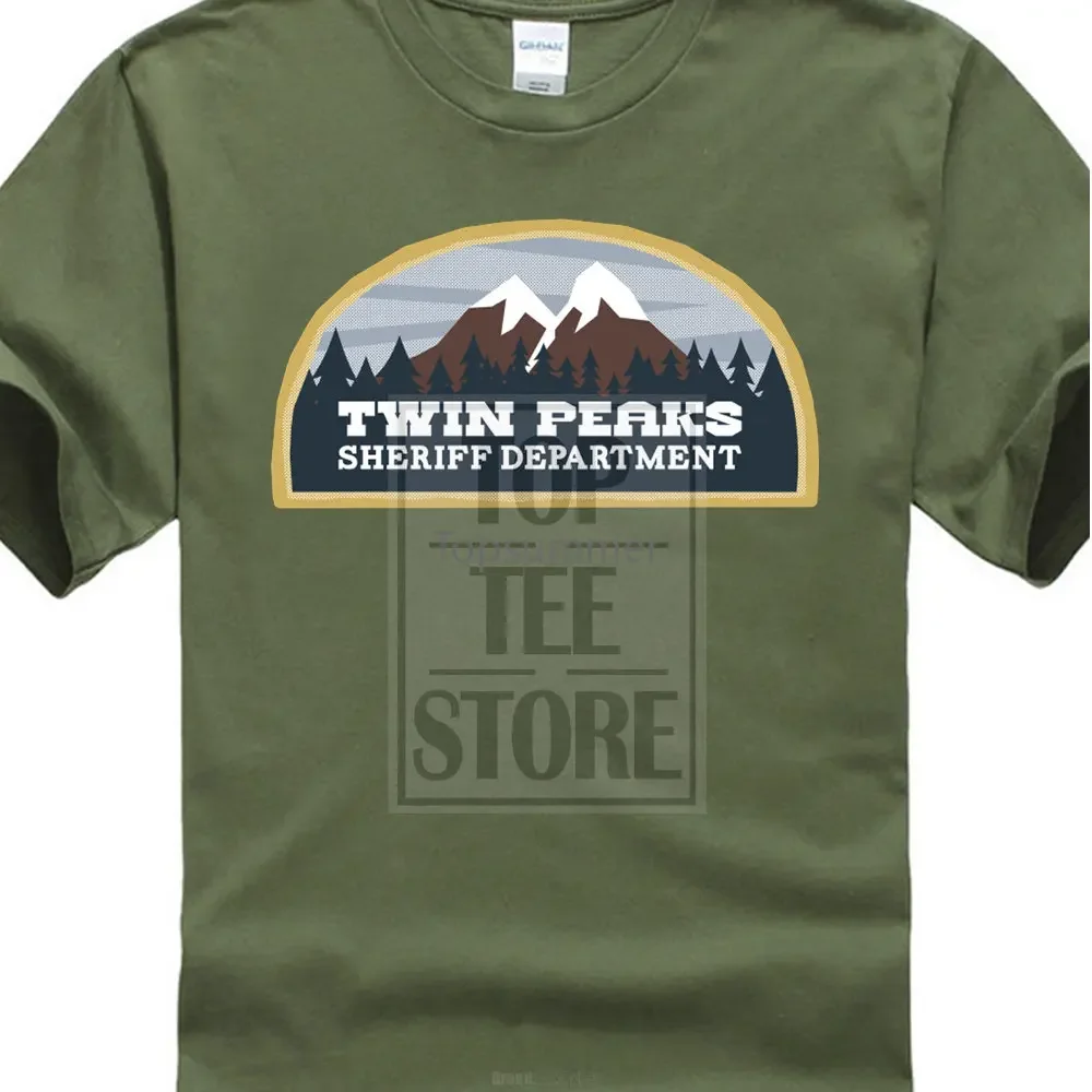 

Short Sleeve Fashion Summer Printing Casual New Twin Peaks Sheriff Department Men'S T Shirt