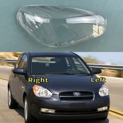 For Hyundai Accent 2006-2010 Car Front Headlight Lens Cover Auto Shell Headlamp Lampshade glass Lampcover Head lamp light cover