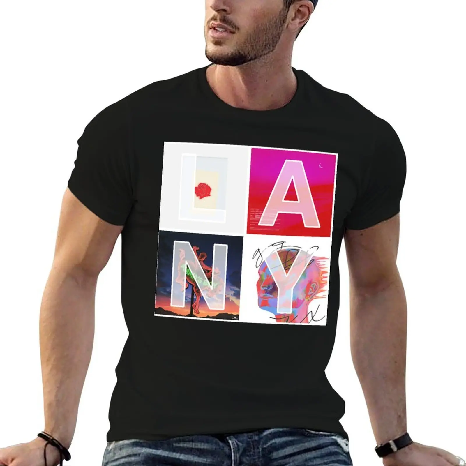 

LANY album mosaic Classic T-Shirt t shirts for man cotton funny man t shirt cotton t shirts for man slim fit T-shirt