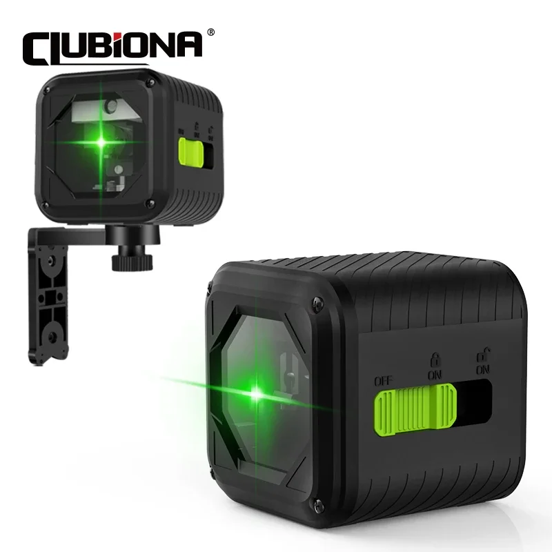 Clubiona New Design and High-Performance Palm Self-leveling DIY Economic Horizontal and Vertical Cross Line Laser Level