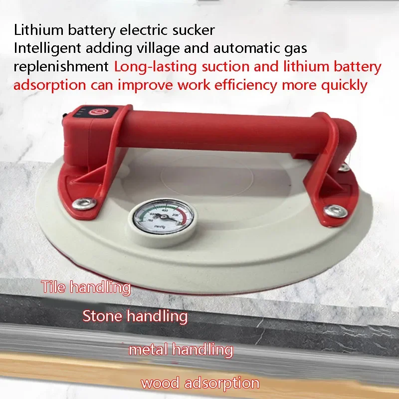 Ventosa de vidro a vácuo inteligente de 6 polegadas e 8 polegadas, telha cerâmica, poderoso dispositivo de sucção resistente, suporte fixo elétrico