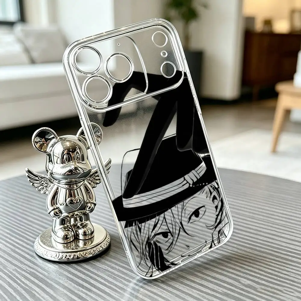 Bungo Stray Dogs  Phone Case Transparent Silicone Soft For iPhone 17 16 15 14 13 12 11 Mini Pro Max Plus