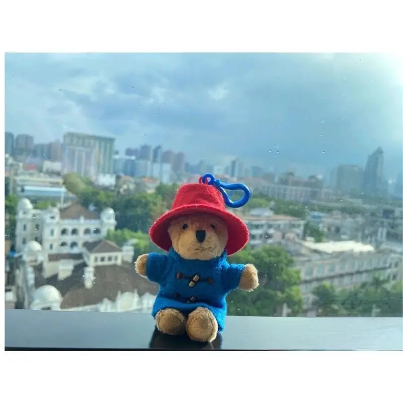 8 cm Groot-Brittannië Paddington Bear pluche poppen Kawaii Kleine Beer Gevulde Poppen Hoge Kwaliteit Kinderen Kerst Verjaardagscadeautjes