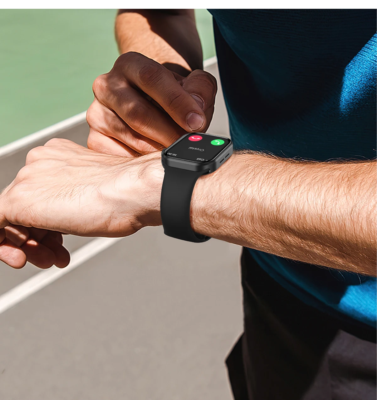 LIGE Ultra Smart Watch 3 Armbänder für Männer und Frauen, AMOLED, Herzfrequenz, Bluetooth, Anruf, Sport, Fitness, wasserdicht, Smartwatch für iOS und Android – Detail 10