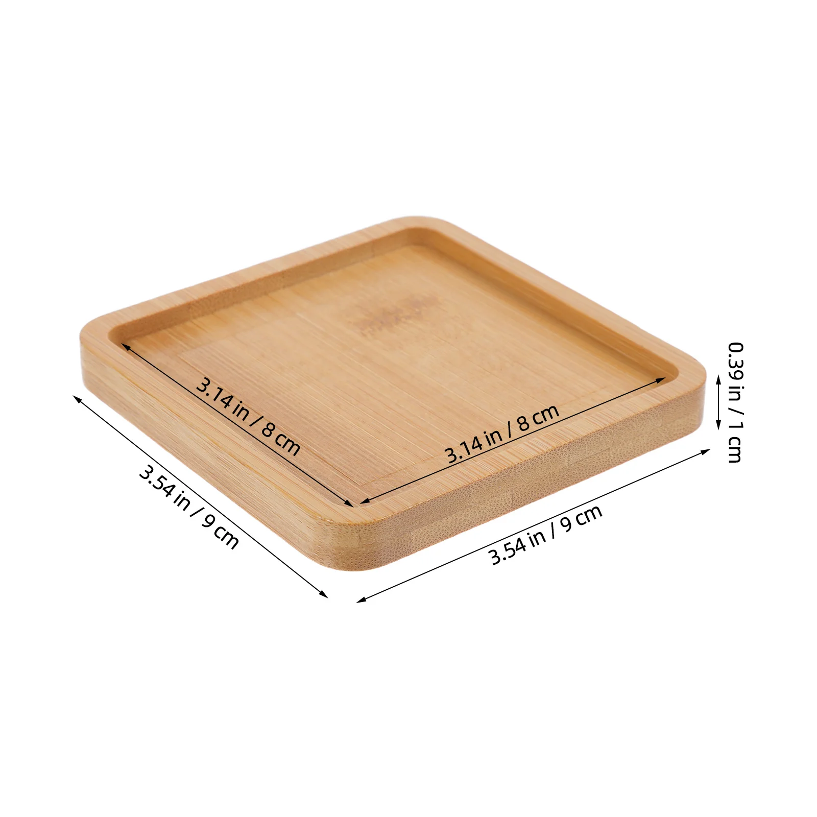 6Pcs Mosaic Bases Blank Bamboo 3.54x3.54x0.39 Handmade Mosaic Tile Substrate Coffee Table