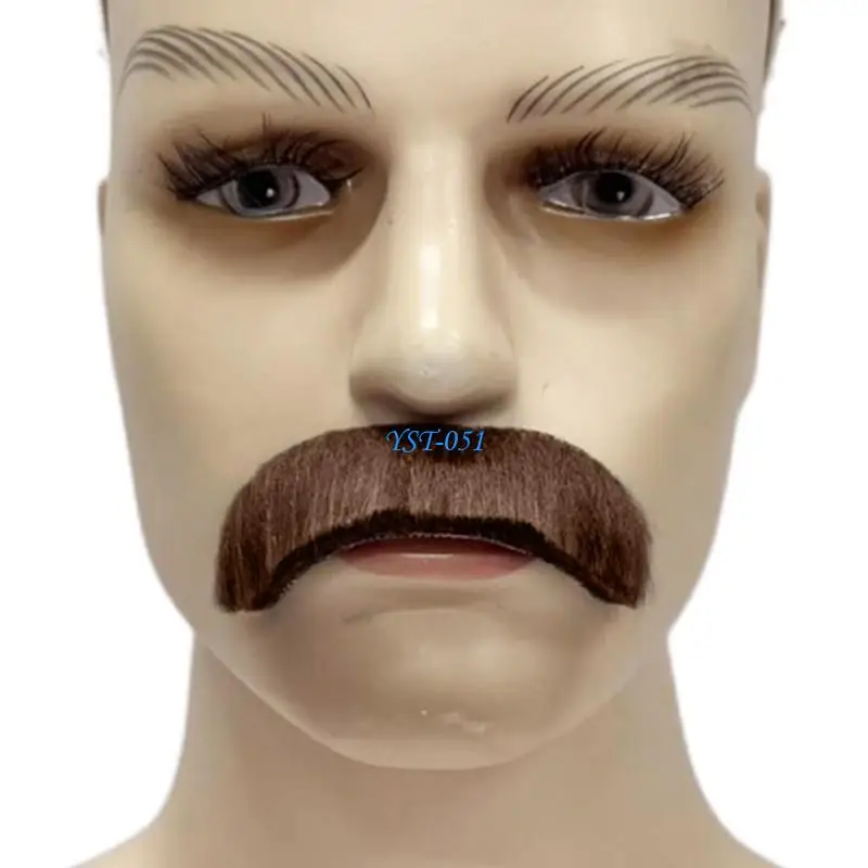 E15A Fake Mustaches,Adhesive Novelties Moustaches Fiesta Masquerades Party Supplies Halloween Costume Adhesive Fake Beard