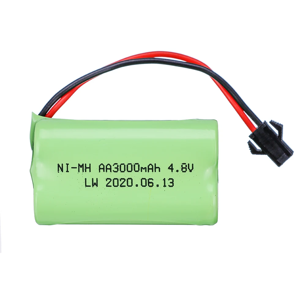 4,8 v 3000mah nimh batterie und usb ladegerät für rc spielzeug autos rc tanks roboter boote pistolen ni-mh aa 4,8 v batterie pack spielzeug zubehör